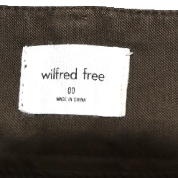 Wilfred Free by Aritzia Faded Olive Green Wide Leg Pants Size 00 - Picture 5 of 9